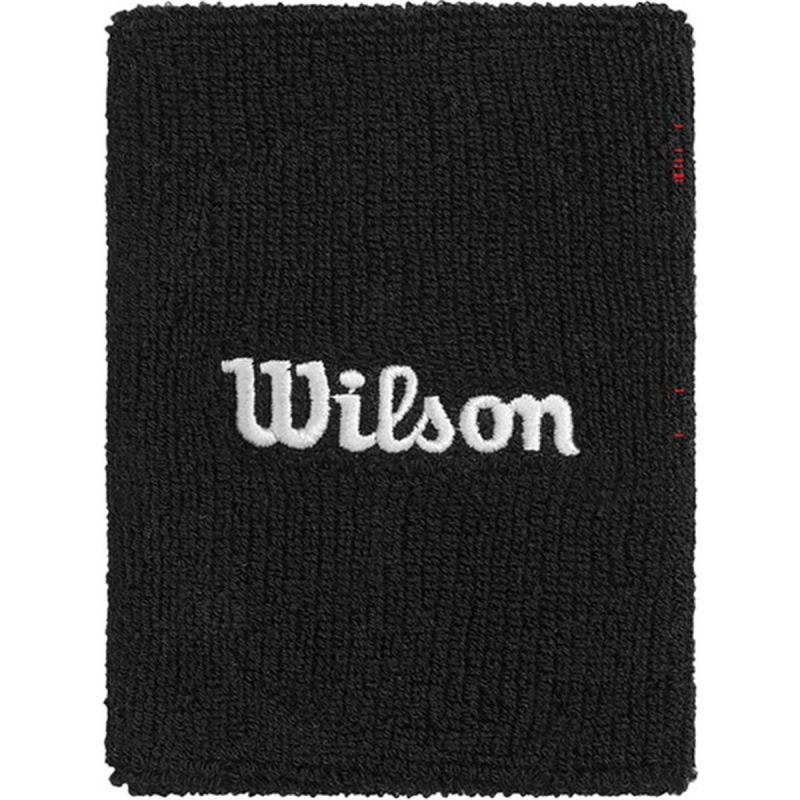 Muñequera Deportiva Wilson Wide Terry Negro