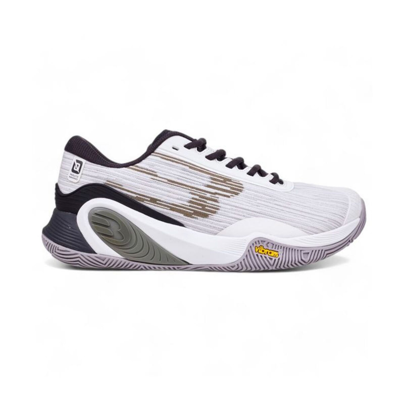 Zapatillas de Padel para Adultos Bullpadel Hack Vibram 25V Blanco